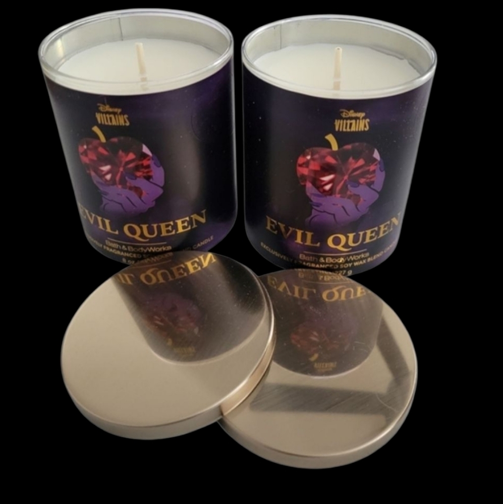 2pc Disney Villains Evil Queen Single Wick Candles - NEW!!!!